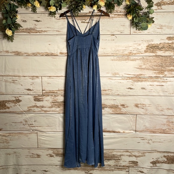 Women's The Vanity Room Blue Floor Length Dress - Picture 3 of 3